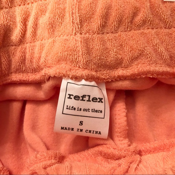 Reflex NWT French Terry Cloth lounge high waist drawstring Shorts with pockets - Picture 5 of 6